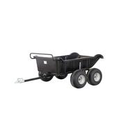 Remorque double essieu 680 kg benne en plastique PE basculante 1750 x 1012 x 454 mm Torros AHR680P4