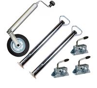 Remorque Ensemble D'Accessoires 1xRoue de support, 2xsupports,3xpinces WAMO