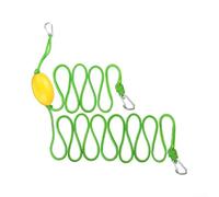 Remorque Flottante 6m pour Pêche et Canoë | Flotte l'eau, mousquetons acier 316, longueur 6m, idéale pour kayak et canoë, couleur vive(green-yellow 6 m)