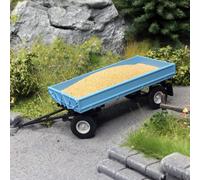 Remorque IFA HW60 1985, bleu - BUSCH 53016 - 1/87