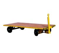 Remorque industrielle tractable sur fusées articulées 2 essieux directeurs 2000 kg - Dimensions au choix
