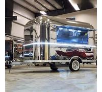 Remorque mobile de bar à café et de boulangerie à vendre | Camion alimentaire personnalisé avec équipement | Espresso, crème glacée, chariot de pâtisserie | Vente commerciale