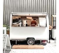 Remorque mobile entièrement équipée avec configuration de cuisine commerciale Chariot de nourriture multi-cuisine pour crème glacée, café, boulangerie, collations, hamburgers tacos Design toutes