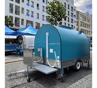 Remorque mobile personnalisable pour camion de nourriture - Chariot de concession pour hot-dogs, tacos, café, hamburgers, pizza et barbecue avec configuration complète de cuisine, idéale pour les