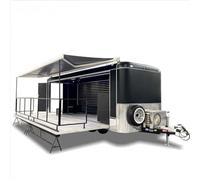 Remorque mobile pour camion de nourriture à vendre avec configuration complète de cuisine, chariot Hot Dog, réfrigération, équipement de distribution complet pour une utilisation commerciale et