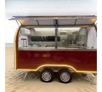 Remorque mobile pour camion de nourriture - Cuisine entièrement équipée avec systèmes de base préinstallés - Personnalisable comme chariot à hot dog, camion à pizza ou support de crème glacée