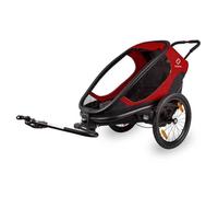 Hamax Outback Bike Trailer incl. Bicycle Arm & Stroller Wheel, rouge/noir 2022 Remorques pour enfant