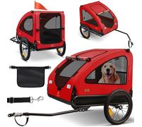 Remorque pour chien pliable - KESSER - 2-en-1 - 250 L - Charge max 40 kg - Grille aérée - Fond antidérapant