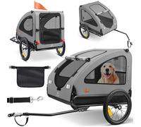 Remorque pour chien pliable - KESSER - 2-en-1 - Grand volume env. 250L - Charge maximale 45 kg