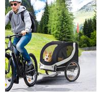 Remorque pour chien - TRUXEN8 - PawHut - Blanc - 130x73x90cm - Tissu Oxford