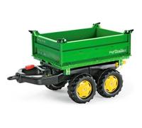 Remorque pour tracteur à pédales Rolly Mega Trailer - ROLLY TOYS - JOHN DEERE - 2 essieux - Multicolore