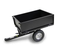 Remorque pour tracteur tondeuse - ELEM GARDEN TECHNIC - 225 kg - Benne basculante - Acier - 280 L