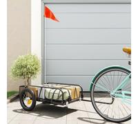 Remorque Pour Vélo Noir 122x53x31 Cm Fer