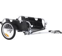 VEVOR Remorque de vélo, capacité de charge de 45 kg, chariot de vélo, rangement compact pliable avec attelage universel, housse étanche, roues de 406 mm, pour les roues de vélo de 558,8 mm à 711,2 mm