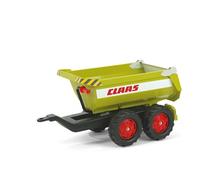 Rolly Toys - Remorque benne Rollyhalfpipe 122219 Claas - Basculante, double essieux - Vert G