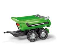 Rolly Toys - Remorque benne Rollyhalfpipe 122240 Deutz - Double essieux - Vert