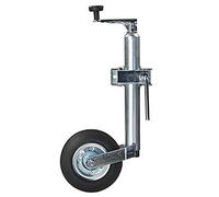Remorque roue jockey avec jante en acier et support de serrage Charge maximale 650 kg avec manivelle,