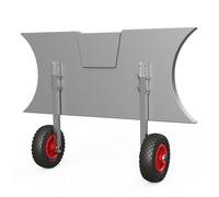 Roues de mise à l'eau pour annexes roues de halage pour pneumatiques tableau arrière pliable acier inoxydable SUPROD ET200, noir/rouge