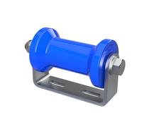 Rouleau de quille en polyuréthane avec Support Aide à la Mise à l'eau des remorques de Bateaux Forme de la Bobine galvanisé 125 mm