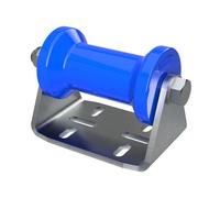 Remorque rouleau de quille en polyuréthane avec support B aide à la mise à l'eau des remorques de bateaux galvanisé 125 mm bleu