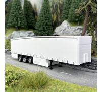 Remorque semi "Schmitz Ecoflex" Blanche - HERPA 77019 - HO 1/87