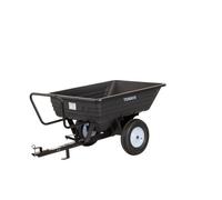 Remorque simple essieu 225 kg benne en plastique PE basculante 1016 x 838 x 270 mm Torros AHR225P2