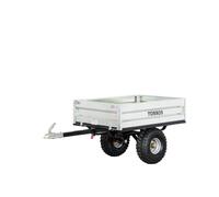 Remorque simple essieu 350kg benne galvanisée basculante 1200x850x300 mm Torros AHR350B
