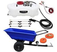 Remorque Tout-Terrain 295kg + Pulvérisateur ATV 12V 100L Ensemble Jardinage