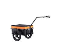 Remorque Vélo Cargo en Acier Housse Etanche Attelage Universel Capacité 40kg 40,6cm