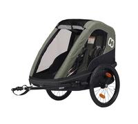 Remorque vélo Hamax Avenida - vert olive - pour adulte - garantie 2 ans
