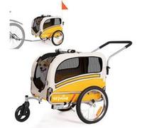 Remorque vélo légère 2 en 1 pour animaux de compagnie et sac de voyage pour jogging EU Sepnine 20303B, convient aux chiens de petite et moyenne taille, pliable pour un rangement facile, nouveau modèle