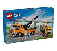 Remorqueur avec grue - LEGO - 60467 - Grue fonctionnelle - Stabilisateurs - Bras de levage avec treuil