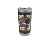 Remorqueur Small Boat Big Job Gobelet isotherme en acier inoxydable double paroi