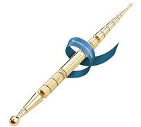 REMOS Bâton d'acupressure et de méridiens - dorée - 13 cm Ø boule 2.5/6.0 mm