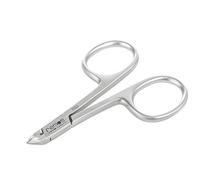 REMOS Pince à cuticules en forme de ciseaux Tranchant 4 mm en acier inoxydable - 8 cm