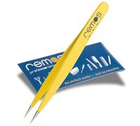 REMOS Pince à échardes - acier inoxydable 9.5 cm - pointe fine - jaune
