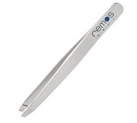 REMOS Pince à épiler les sourcils inox avec pointe droite 9.5 cm en satin