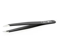 REMOS Pince à sourcils Mini faite à la main en acier inoxydable Noir