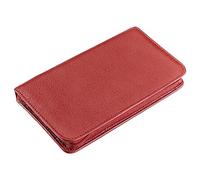 REMOS Trousse manucure vide en cuir véritable pour équiper 7 instruments - rouge