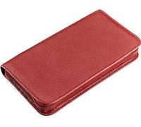 REMOS Trousse manucure vide en cuir véritable pour équiper 7 instruments - rouge