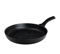 REMOSKA EUROPA Poêle à frire antiadhésive 28 cm Noyau en aluminium massif 4,5 mm Granit Surface à trois couches Convient pour l'induction Rôtir avec un minimum de graisse Made in Czech Republic R20031