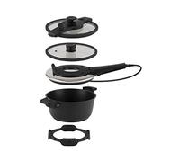 REMOSKA Tria T41/42 Marmite multifonctionnelle 3 en 1 pour la cuisson, le four et le pot-au-feu 4,5 l / 28 cm / 610 W surface antiadhésive