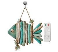 Remote Control 8 Modes LED - Fish Art Wall Decor | Coastal Rope Fish