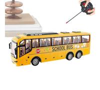 Remote Control Bus 1:30 Scale Simulated Electric Vehicle with Light | Remote Control Toy Car for Boys Girls Home Apartment Living Room Bedroom Backyard Garden Park Birthday Holiday