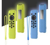 Remote Control Case for Samsung 2023: Compatible with TM2360E / TM2361E BN59-01432A / 01432J Smart TV Solar Cell Remote Control Shockproof Silicone Protective Cover (Blue Glow + Green Glow)
