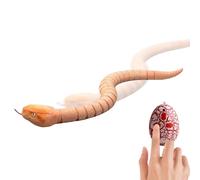 Remote Control Snake - Electric Prank Toy, Realistic Robotic Reptile for Cat Enrichment, Infrared Moving Slither Action, Interactive Electronic Pet for Kids Teens Adults Party Home Themed Event