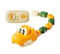 Remote Control Snake - Magnetic Self Eating RC Car, Sound Light Toy | ABS Material, USB Charging, Rounded Edge, 300g Weight, Family Party, Home Classroom Travel, Floor Use