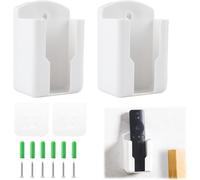 Remote Control Wall Mounts, Pack Of 2 With Adhesive And Screw, Convenient For Air Conditioning And Tv, Inner Size: 63Mm X 30Mm X 100Mm (L X W X H) (2)