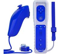 Remote Controller For Wii, Built-In 2 In 1 Motion Plus Remotes With Nunchuck And Silicon Case