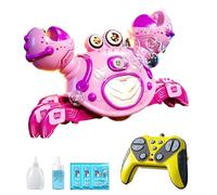 Remote Crawling Crab - Interactive Electric Bubble Toy | Funny Cute Moving Crawler, Colorful Light Up Bubble Blower Plaything Entertainment, Portable Activity Toy For Boys Girls Kids Home School Outdo